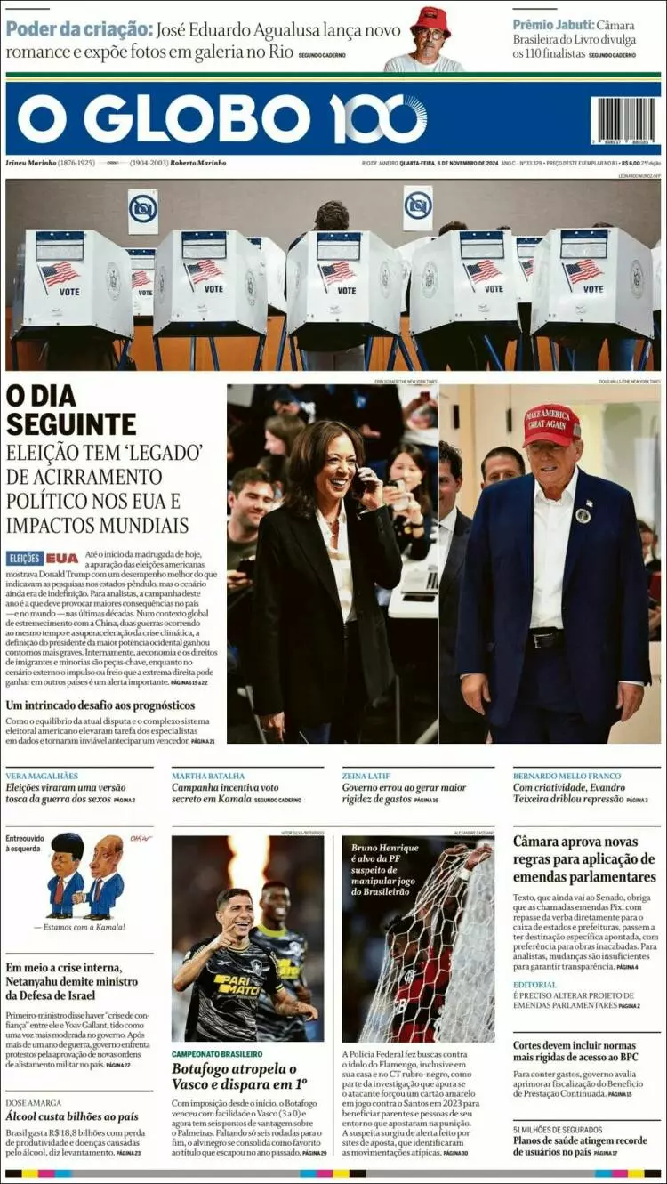 Prima-pagina-oglobo-edizione-di-oggi-2024-11-06