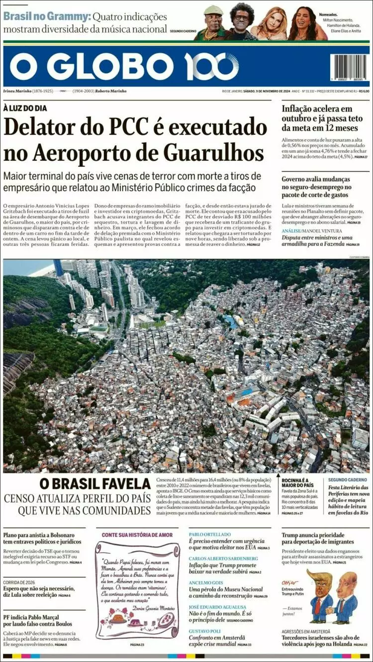 Prima-pagina-oglobo-edizione-di-oggi-2024-11-09