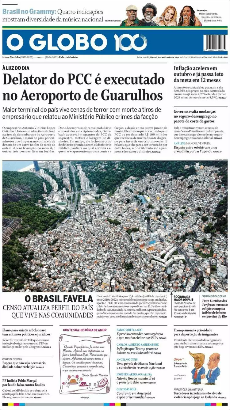 Prima-pagina-oglobo-edizione-di-oggi-2024-11-10