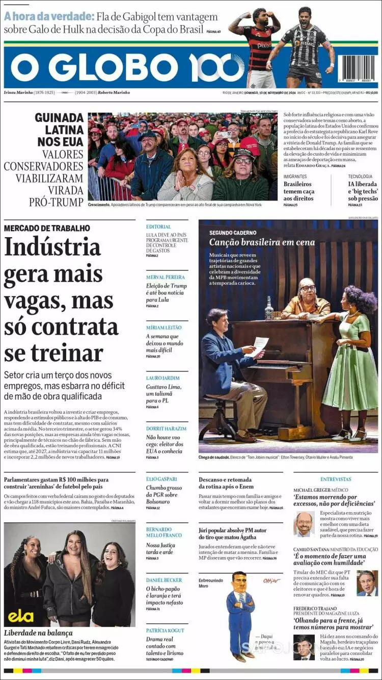 Prima-pagina-oglobo-edizione-di-oggi-2024-11-11