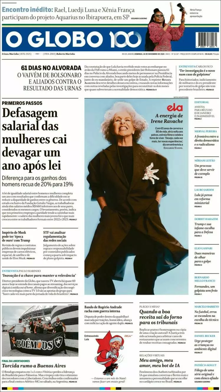 Prima-pagina-oglobo-edizione-di-oggi-2024-11-24