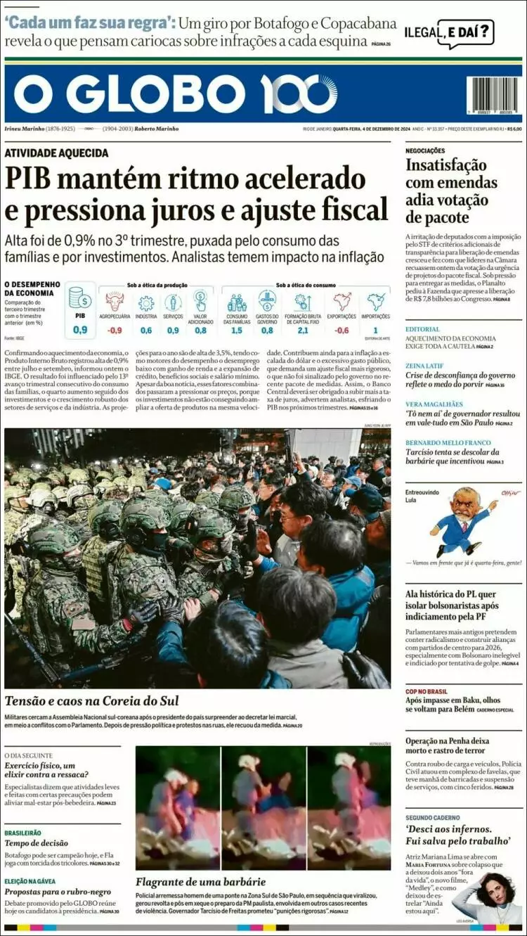 Prima-pagina-oglobo-edizione-di-oggi-2024-12-04