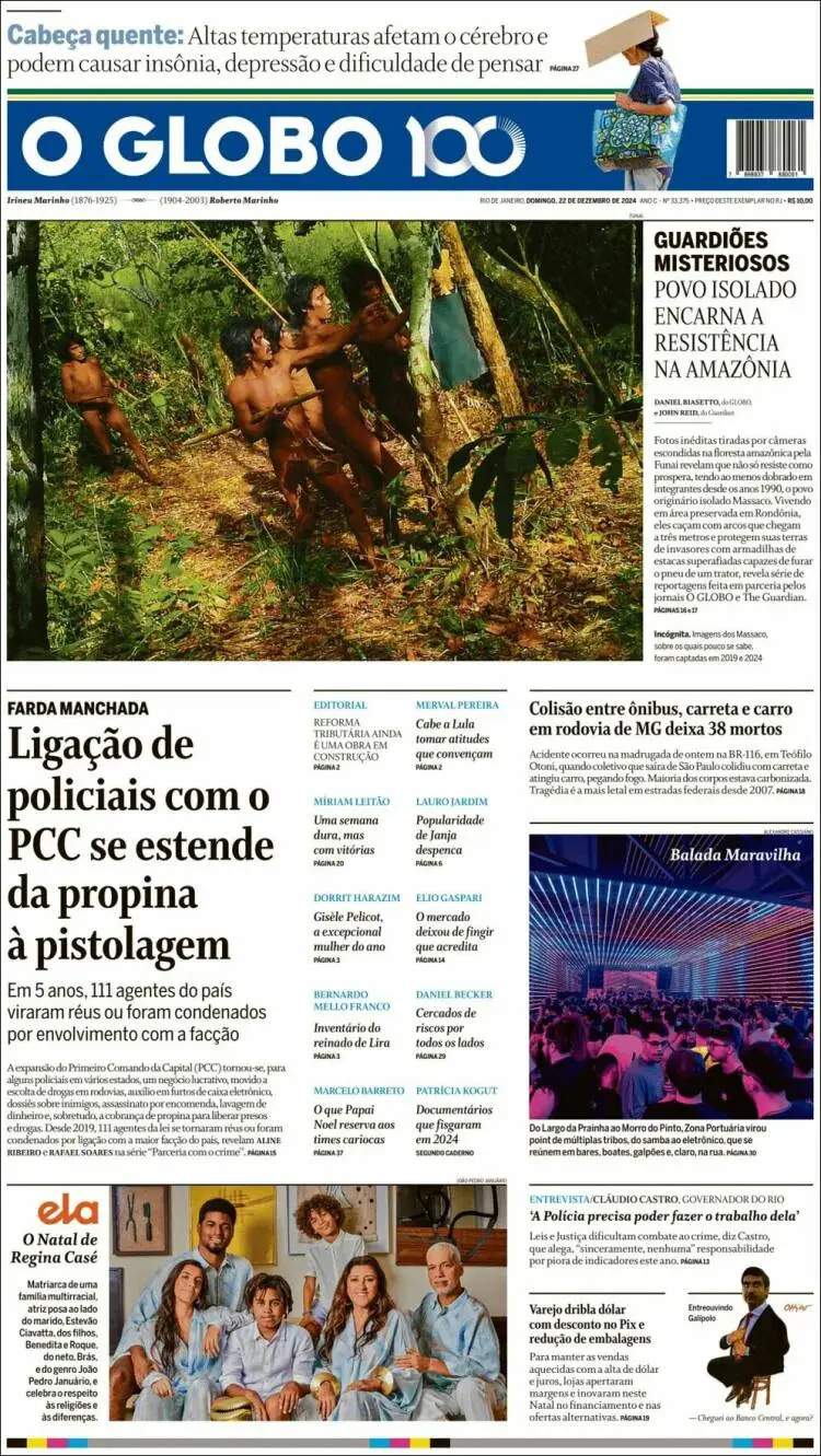 Prima-pagina-oglobo-edizione-di-oggi-2024-12-22