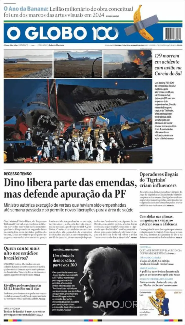 Prima-pagina-oglobo-edizione-di-oggi-2024-12-30