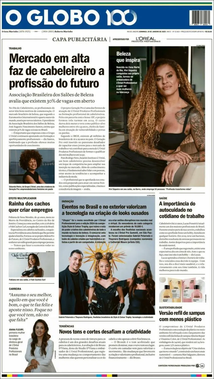 Prima-pagina-oglobo-edizione-di-oggi-2025-01-19