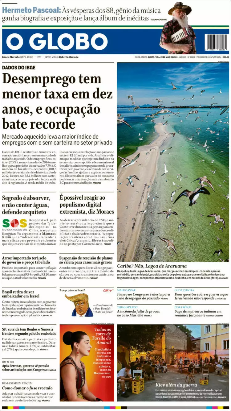 Prima-pagina-oglobo-edizione-di-oggi-30-05-2024