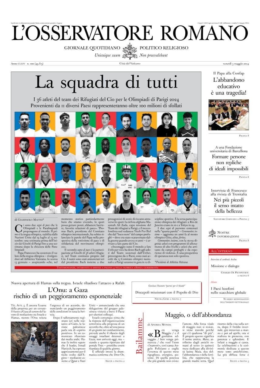 Prima-pagina-orservatore-romano-edizione-di-oggi-03-05-2024