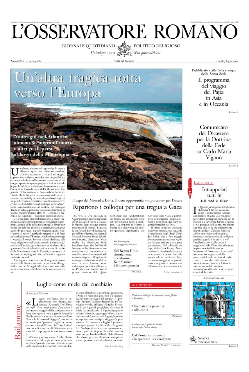 Prima-pagina-orservatore-romano-edizione-di-oggi-05-07-2024