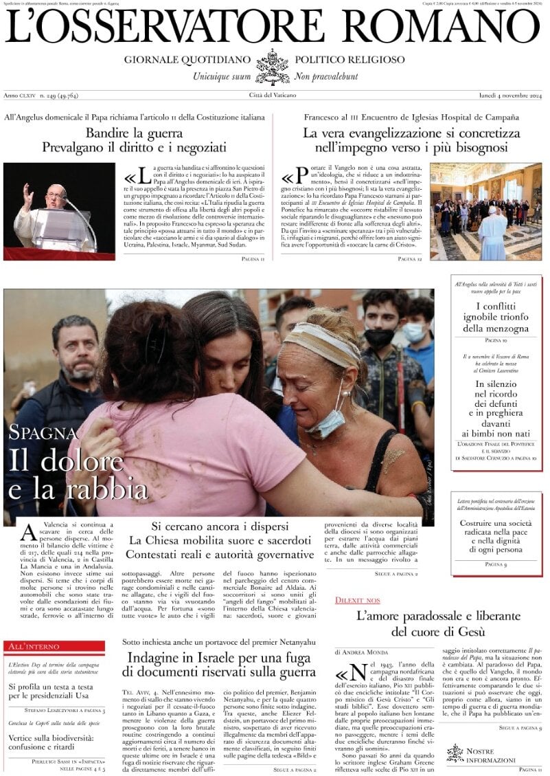 Prima-pagina-orservatore-romano-edizione-di-oggi-05-11-2024