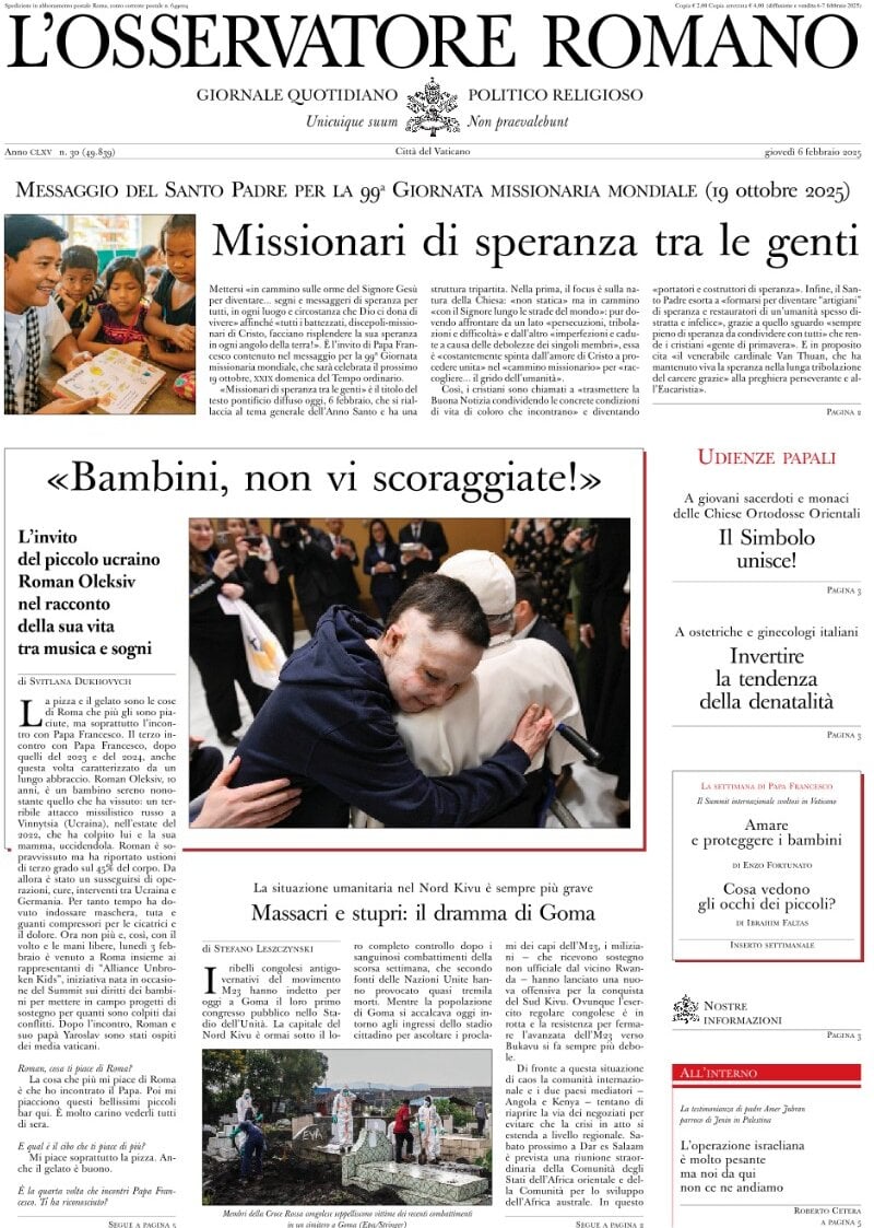 Prima-pagina-orservatore-romano-edizione-di-oggi-06-02-2025