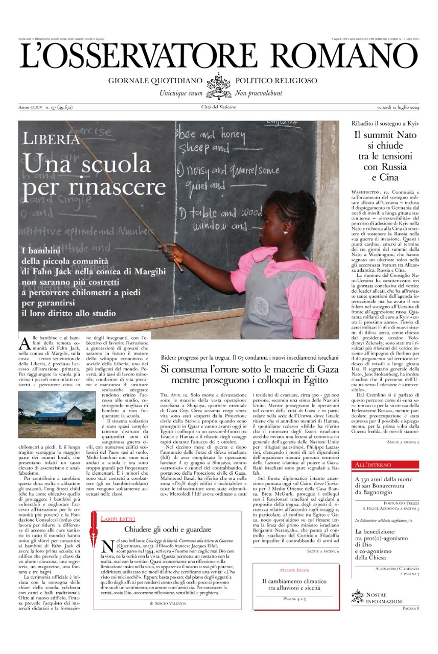 Prima-pagina-orservatore-romano-edizione-di-oggi-12-07-2024