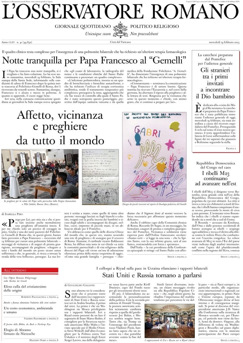 Prima-pagina-orservatore-romano-edizione-di-oggi-19-02-2025