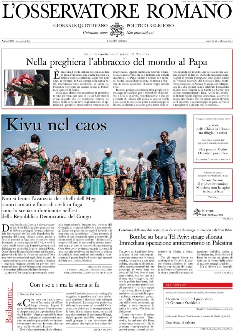 Prima-pagina-orservatore-romano-edizione-di-oggi-21-02-2025