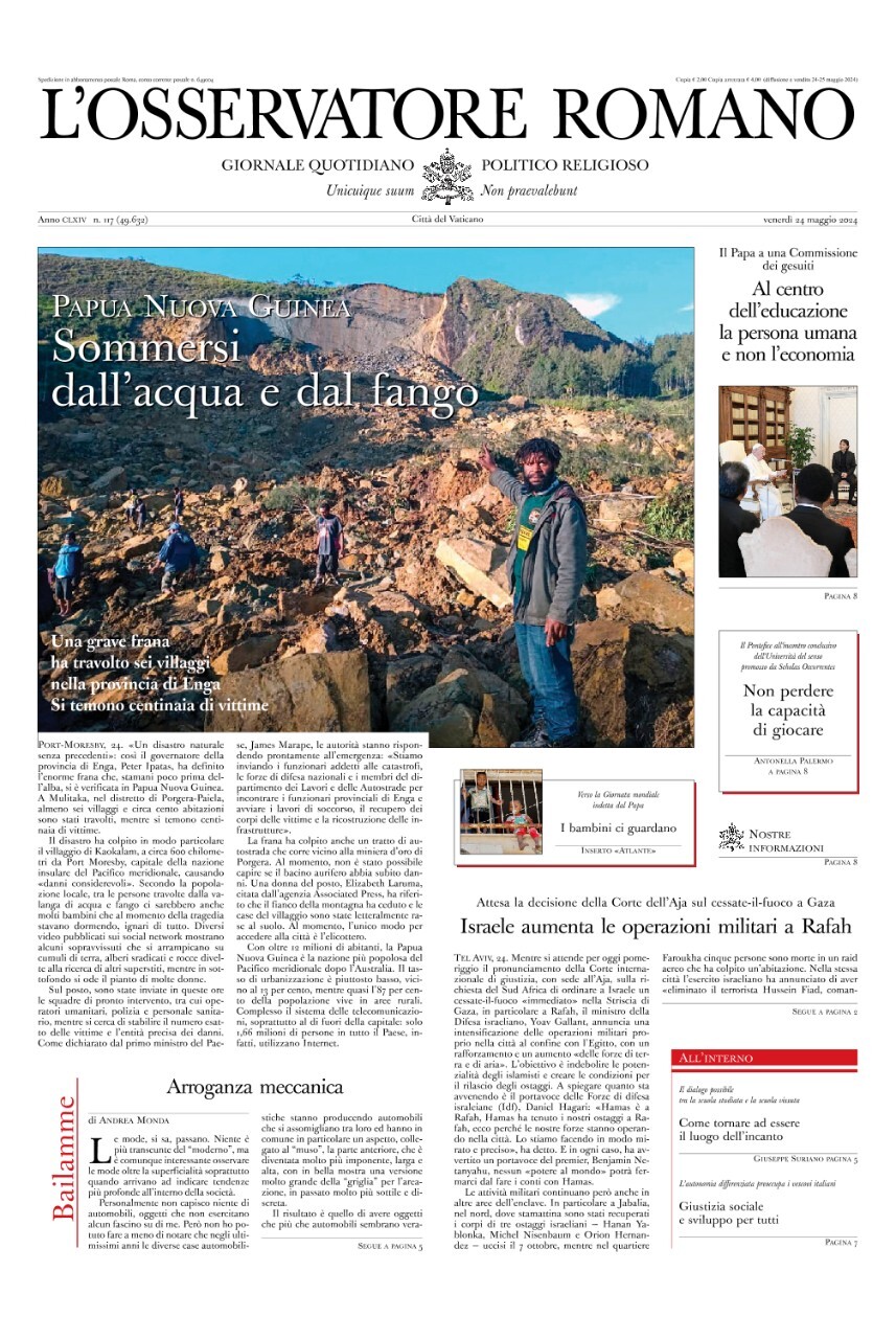 Prima-pagina-orservatore-romano-edizione-di-oggi-24-05-2024