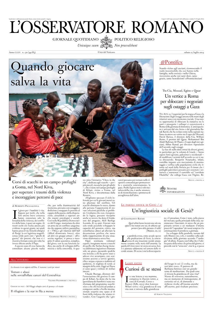 Prima-pagina-orservatore-romano-edizione-di-oggi-27-07-2024