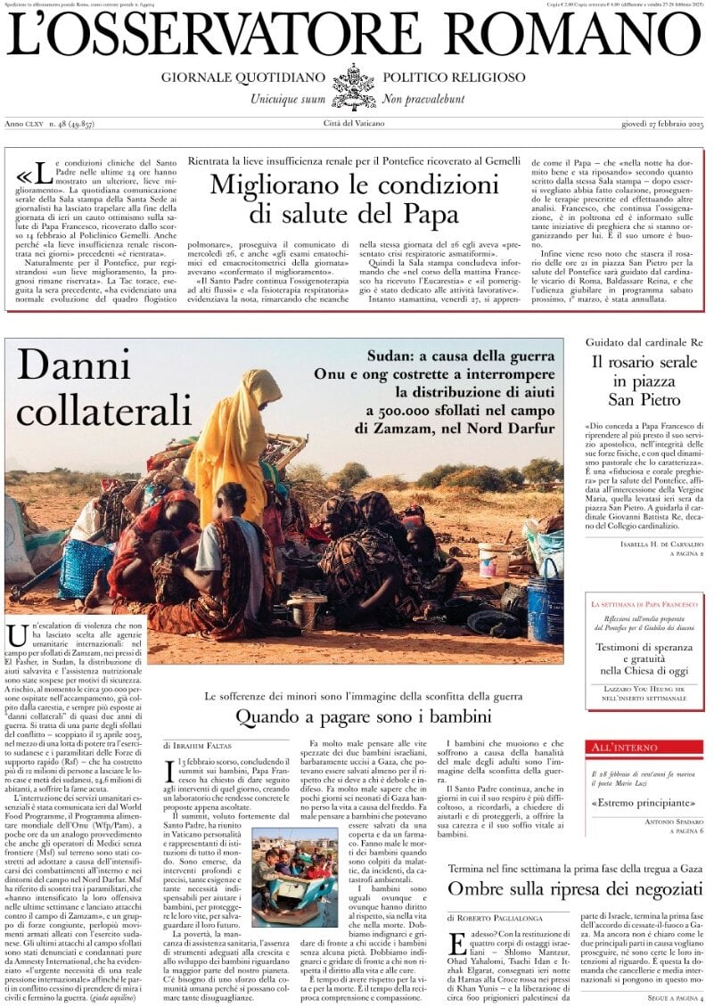 Prima-pagina-orservatore-romano-edizione-di-oggi-28-02-2025