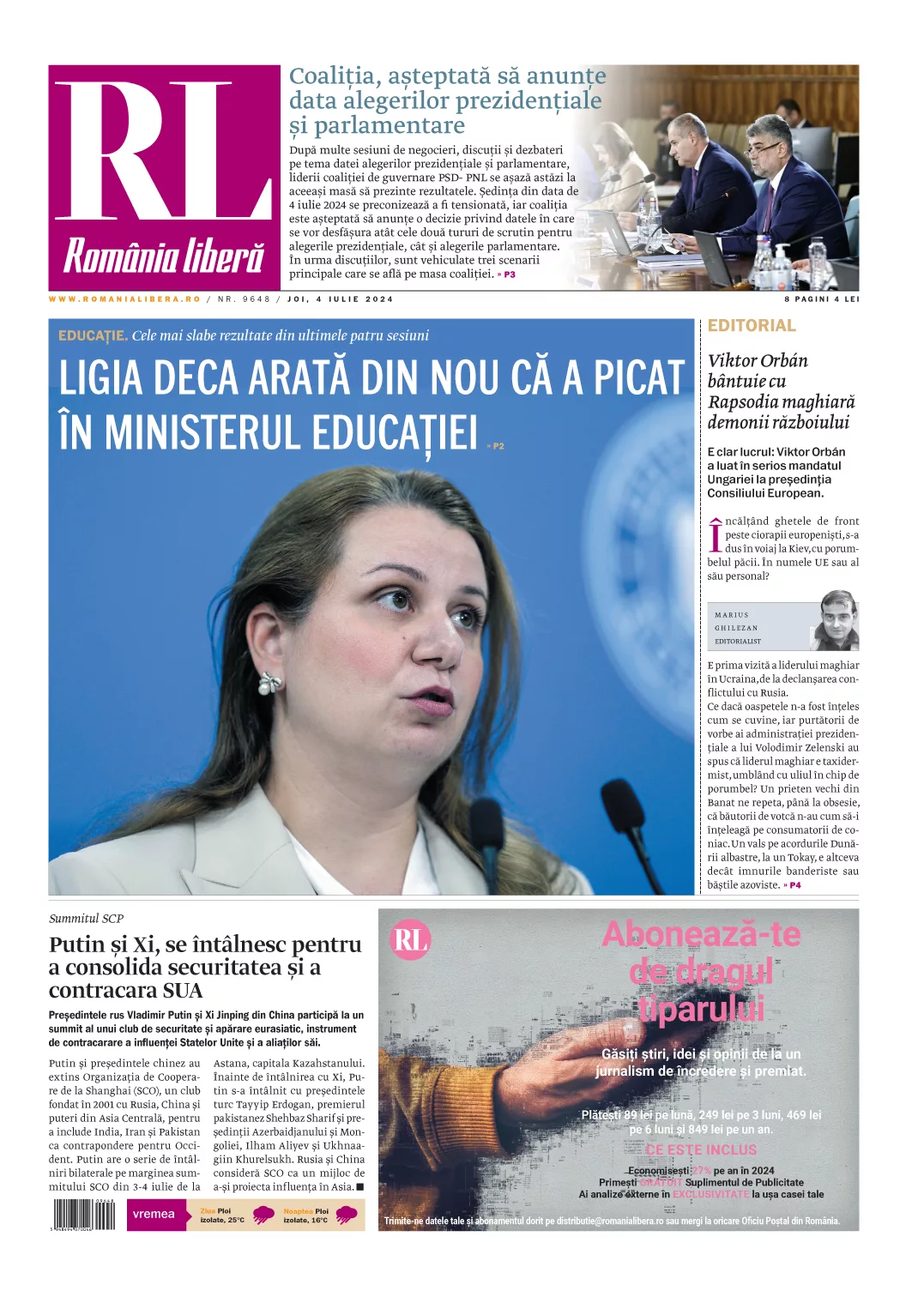 Prima-pagina-Romania-libera-edizione-di-oggi-20240704