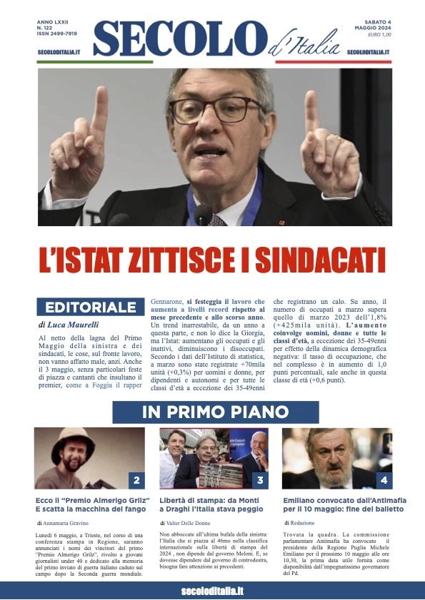 Prima-pagina-secolo-d-italia-edizione-di-oggi-04-05-2024