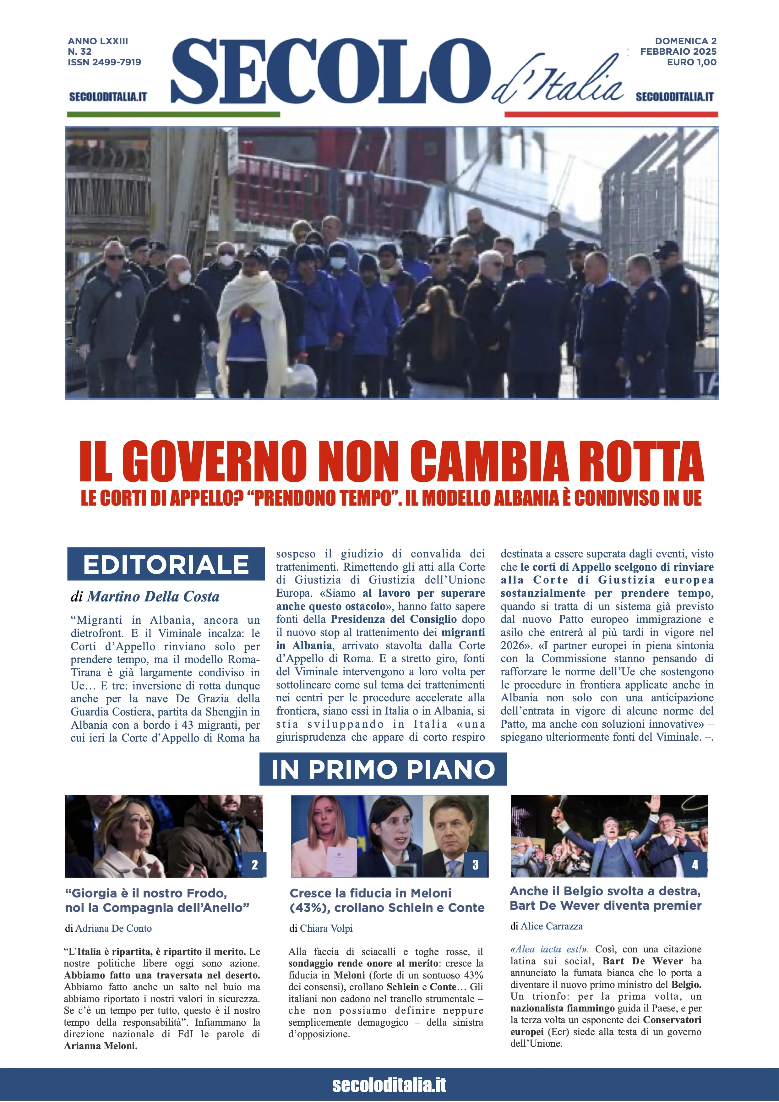 Prima-pagina-secolo-italia-oggi-edizione-di-oggi-02-02-2025