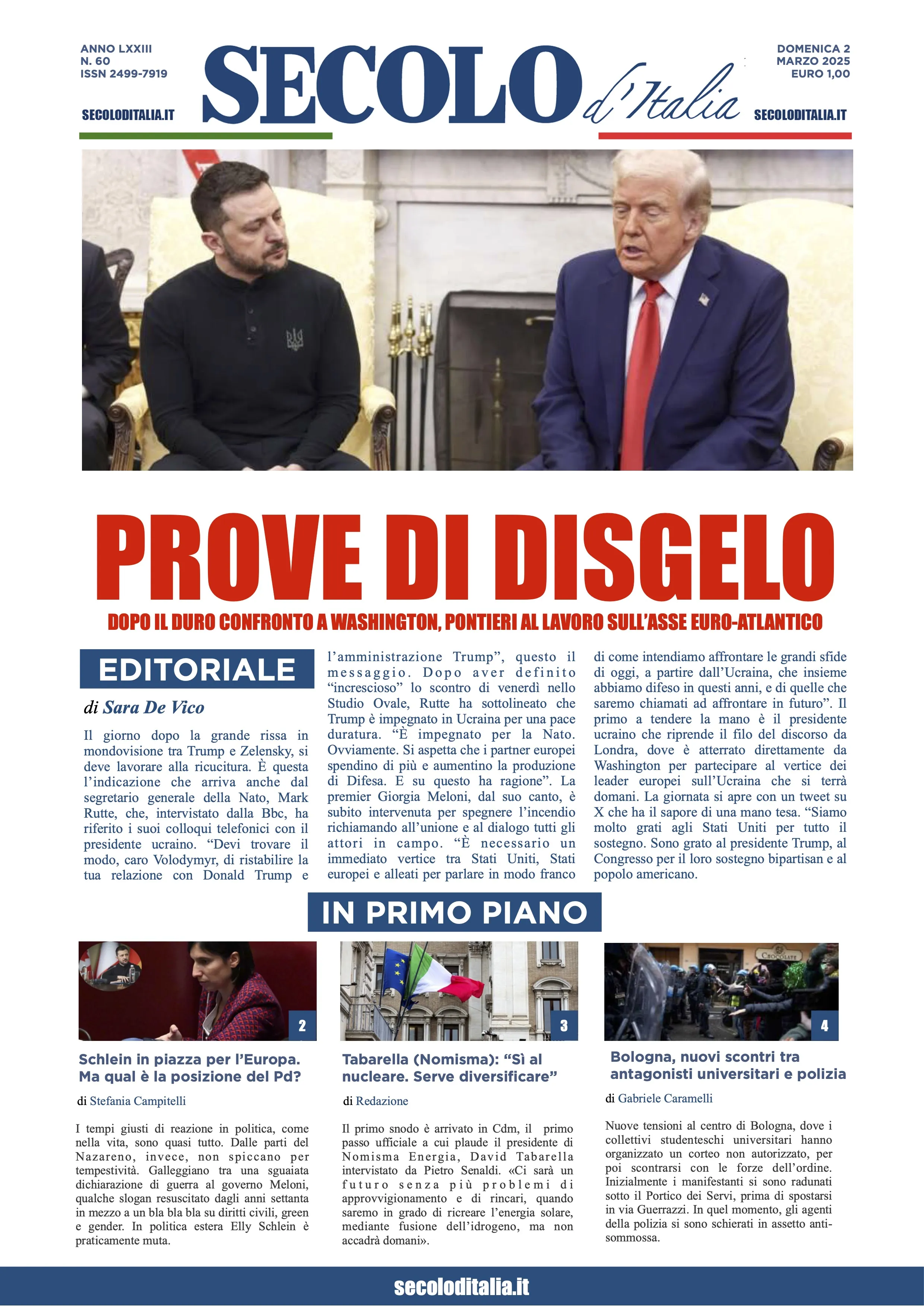 Prima-pagina-secolo-italia-oggi-edizione-di-oggi-02-03-2025