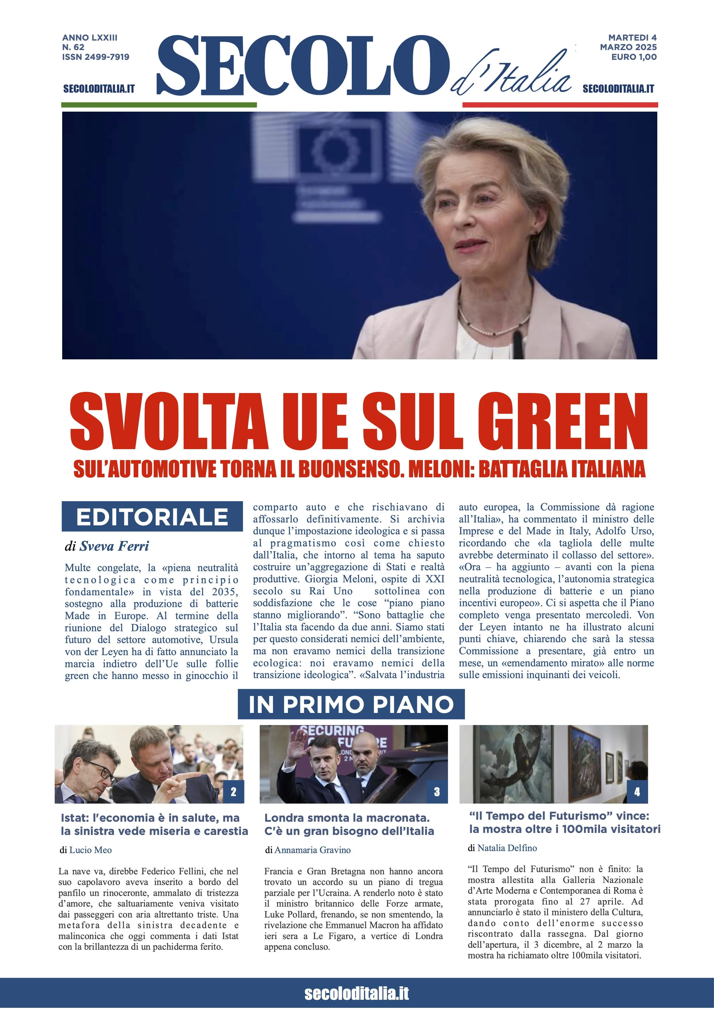 Prima-pagina-secolo-italia-oggi-edizione-di-oggi-04-03-2025