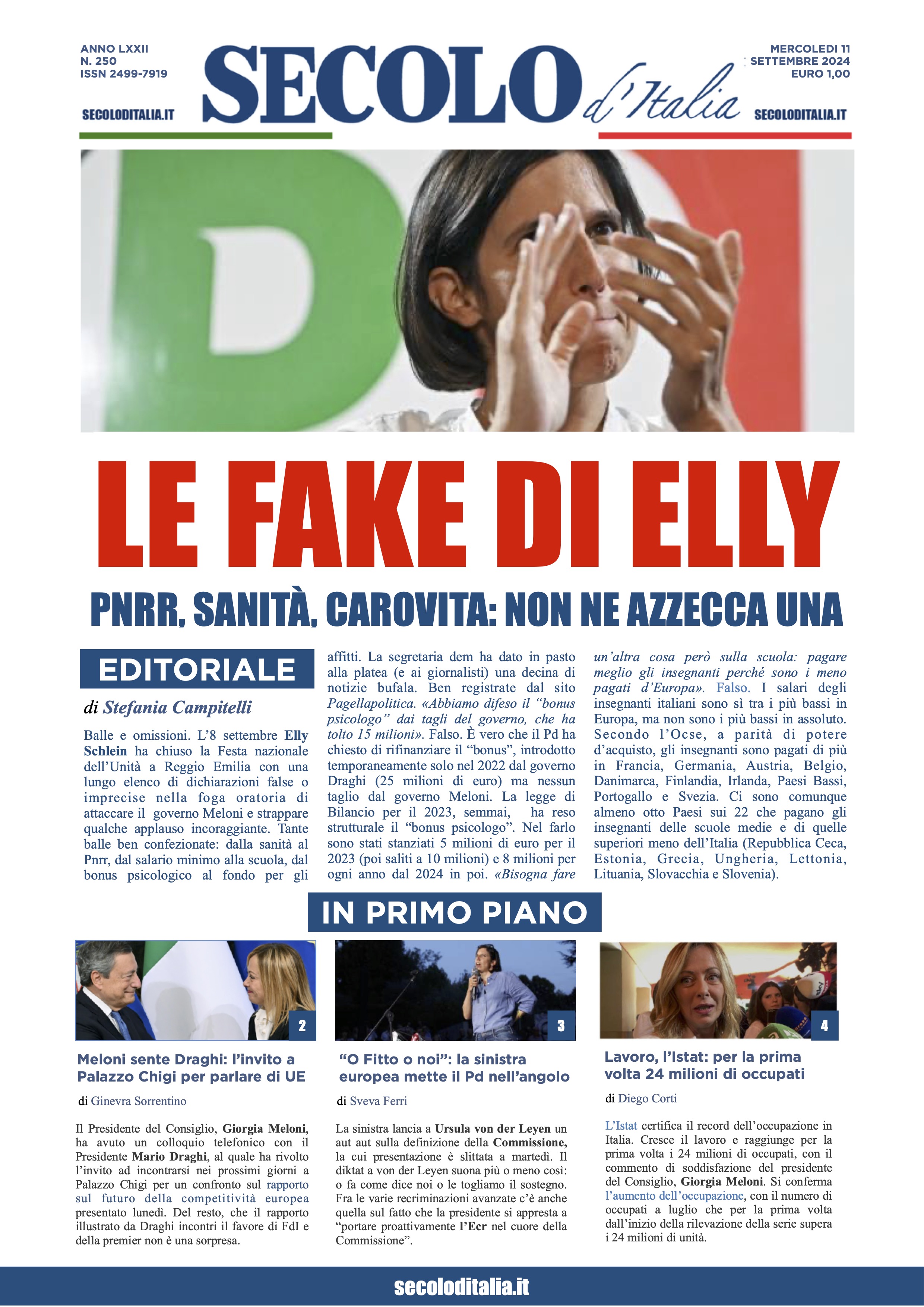 Prima-pagina-secolo-italia-oggi-edizione-di-oggi-Array