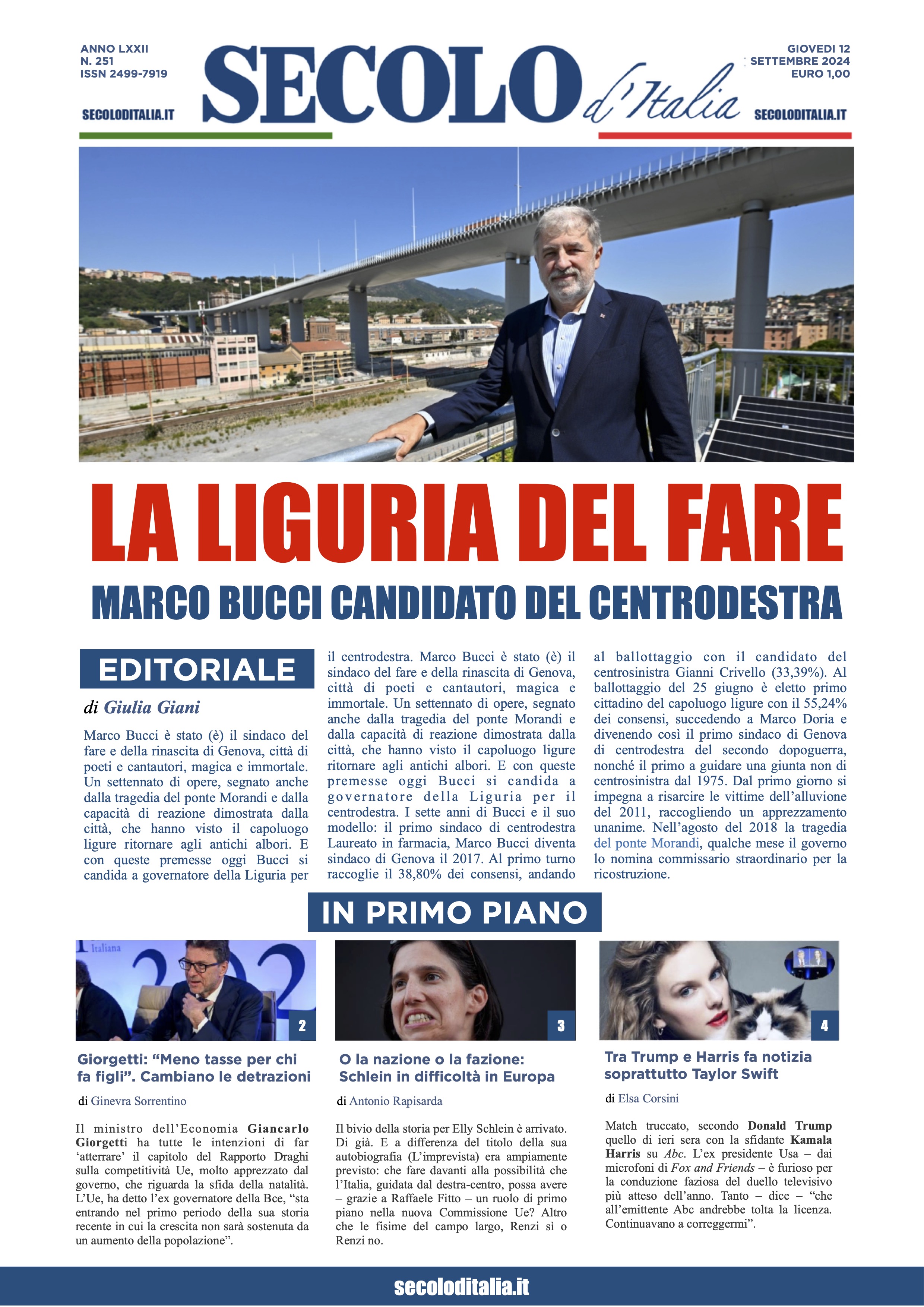 Prima-pagina-secolo-italia-oggi-edizione-di-oggi-Array