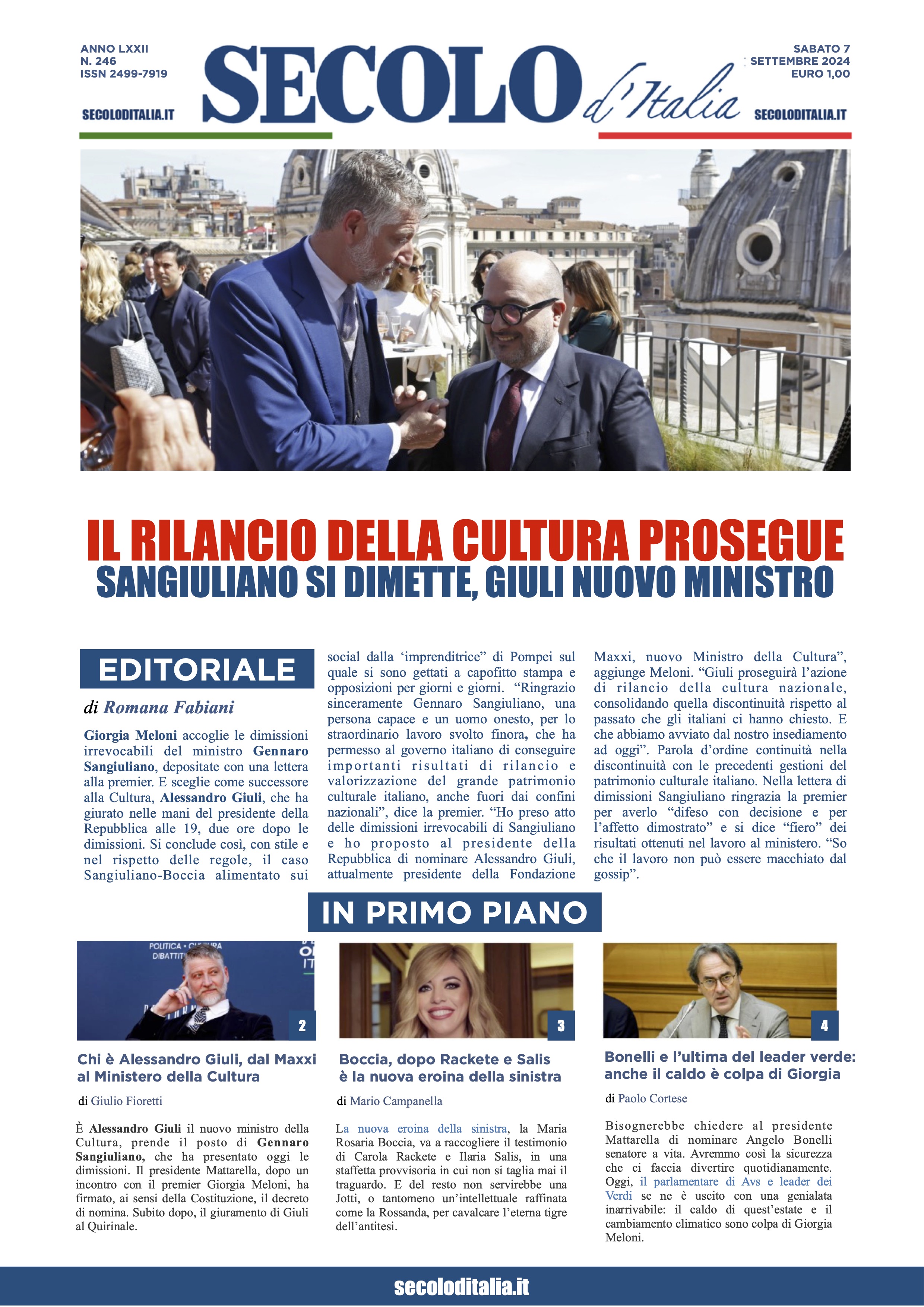 Prima-pagina-secolo-italia-oggi-edizione-di-oggi-Array