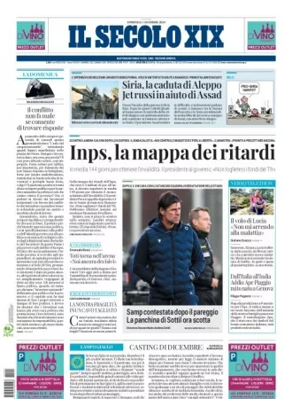 Prima-pagina-secolo-xix-editoriale-oggi-edizione-di-oggi-01-12-2024