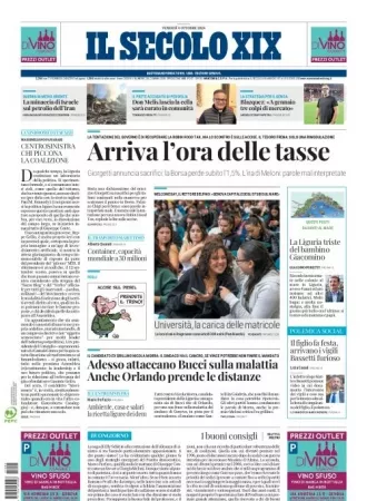 Prima-pagina-secolo-xix-editoriale-oggi-edizione-di-oggi-04-10-2024