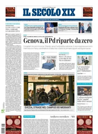 Prima-pagina-secolo-xix-editoriale-oggi-edizione-di-oggi-05-02-2025