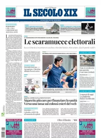 Prima-pagina-secolo-xix-editoriale-oggi-edizione-di-oggi-05-10-2024