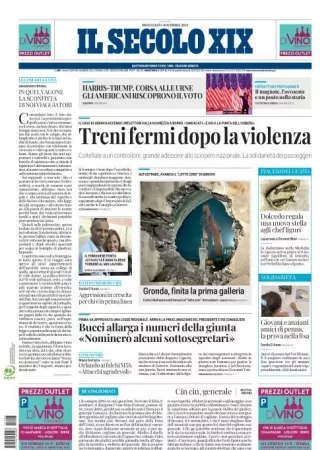 Prima-pagina-secolo-xix-editoriale-oggi-edizione-di-oggi-06-11-2024