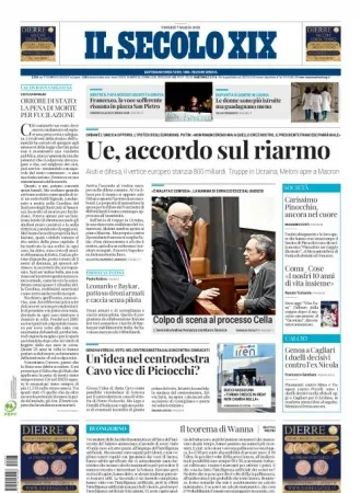 Prima-pagina-secolo-xix-editoriale-oggi-edizione-di-oggi-07-03-2025