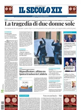 Prima-pagina-secolo-xix-editoriale-oggi-edizione-di-oggi-08-01-2025