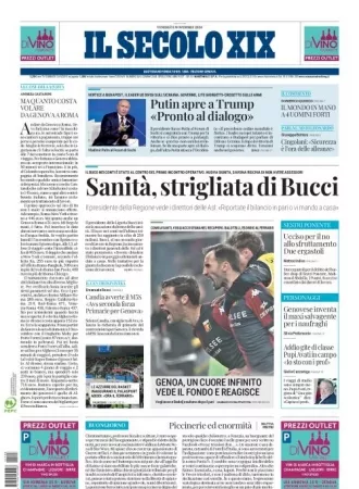 Prima-pagina-secolo-xix-editoriale-oggi-edizione-di-oggi-08-11-2024