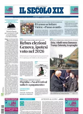 Prima-pagina-secolo-xix-editoriale-oggi-edizione-di-oggi-08-12-2024