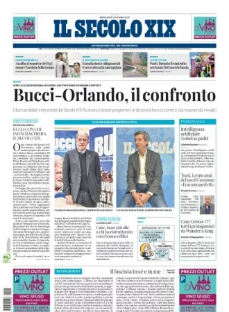 Prima-pagina-secolo-xix-editoriale-oggi-edizione-di-oggi-09-10-2024