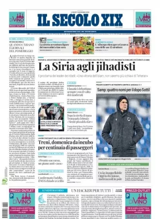 Prima-pagina-secolo-xix-editoriale-oggi-edizione-di-oggi-09-12-2024