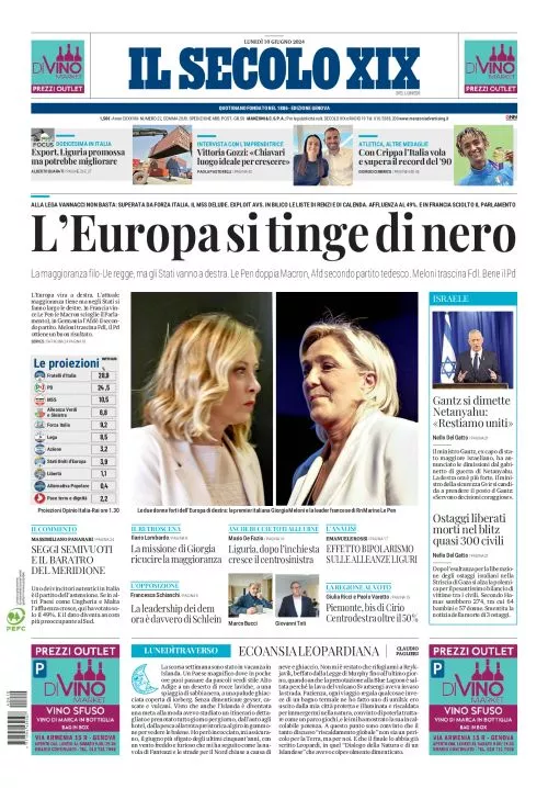 Prima-pagina-secolo-xix-editoriale-oggi-edizione-di-oggi-10-06-2024