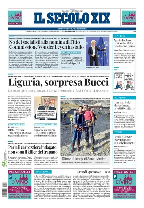 Prima-pagina-secolo-xix-editoriale-oggi-edizione-di-oggi-Array