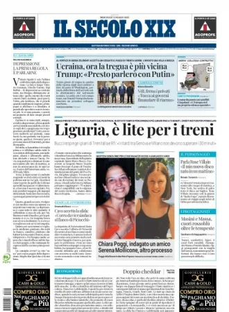 Prima-pagina-secolo-xix-editoriale-oggi-edizione-di-oggi-12-03-2025