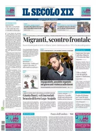 Prima-pagina-secolo-xix-editoriale-oggi-edizione-di-oggi-12-11-2024