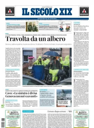 Prima-pagina-secolo-xix-editoriale-oggi-edizione-di-oggi-13-03-2025