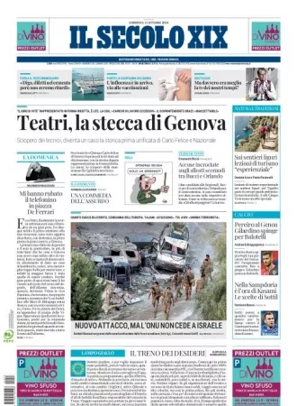 Prima-pagina-secolo-xix-editoriale-oggi-edizione-di-oggi-13-10-2024