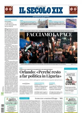 Prima-pagina-secolo-xix-editoriale-oggi-edizione-di-oggi-16-01-2025