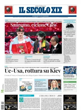 Prima-pagina-secolo-xix-editoriale-oggi-edizione-di-oggi-16-02-2025