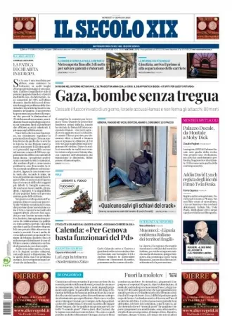 Prima-pagina-secolo-xix-editoriale-oggi-edizione-di-oggi-17-01-2025