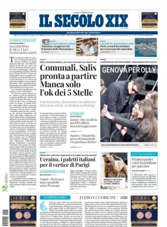 Prima-pagina-secolo-xix-editoriale-oggi-edizione-di-oggi-17-02-2025