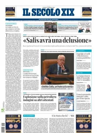 Prima-pagina-secolo-xix-editoriale-oggi-edizione-di-oggi-21-02-2025